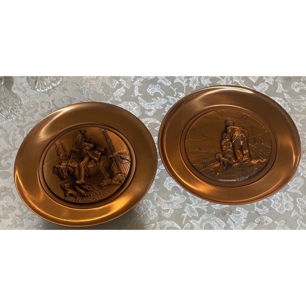 1977&78 COPPER PLATES -‎ YANKEE DOODLE & LOOKING OUT TO SEA Creative World